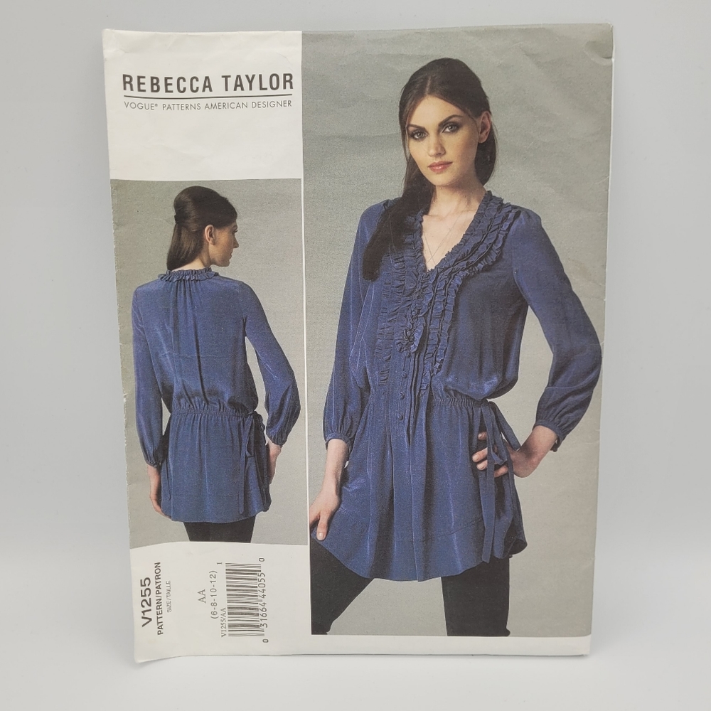 UNCUT Vogue American Designer Rebecca Taylor V1255 Sewing Pattern Limited Ed